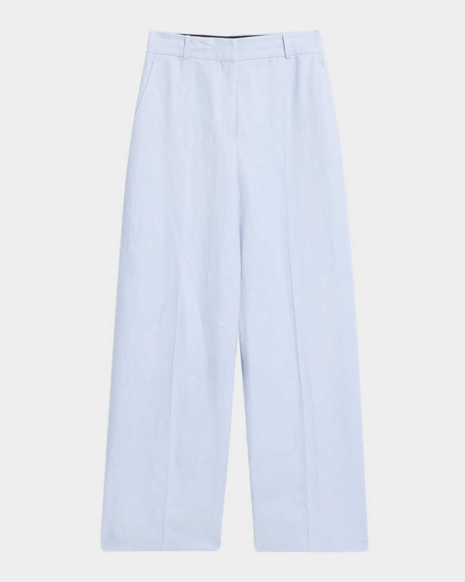 Soho Straight-Leg Linen Twill Trousers